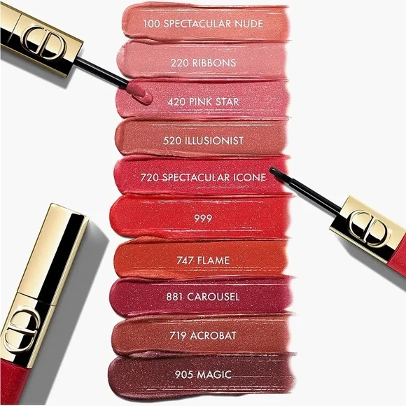 Dior Rouge Dior Sequin Liquid Duo – 100 Spectacular Nude (Sold Out Shade) NEW - Picture 3 of 4